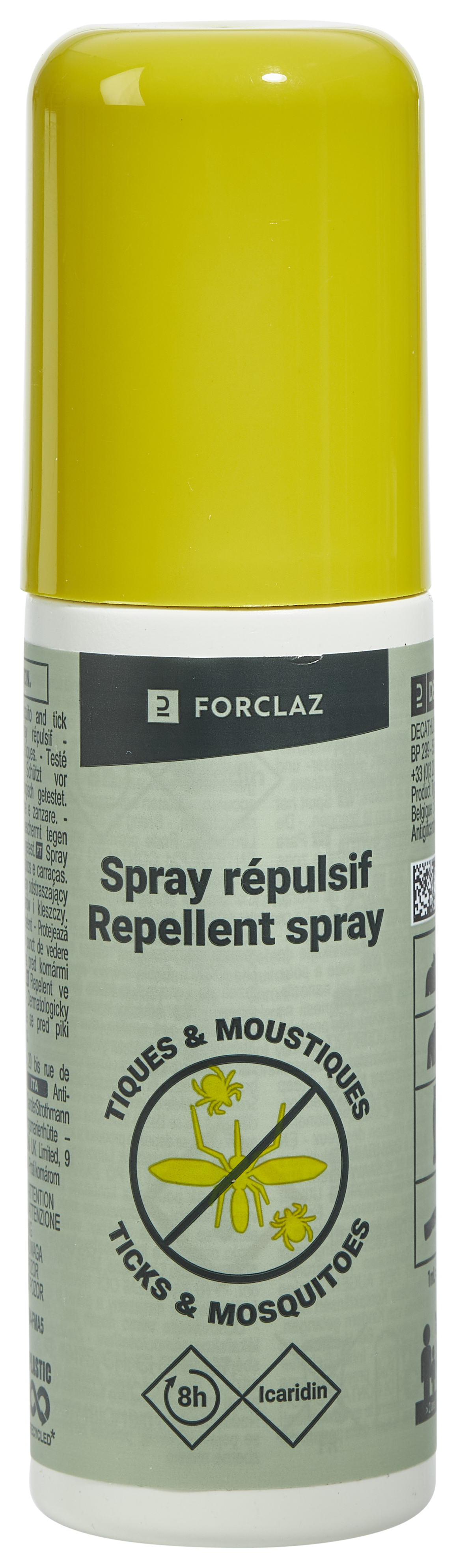 3 FORCLAZ (DECATHLON) Repellent spray Icaridin